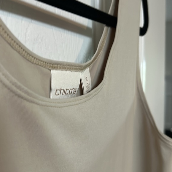 Chico’s tan microfiber tank (XL/3) - Picture 2 of 3